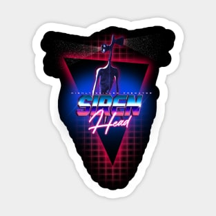 Highly skilled predator Siren Head 80s vintage meme Sticker